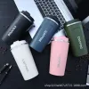 Cross-border stainless steel insulated cup, double-layer vacuum flip lid coffee cup, intelligent temperature display, high appearance level, couple car water cup details Picture